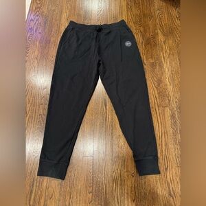 Canada Goose Men's Huron Logo Patch Black Sweatpants Joggers Size Men’s XL